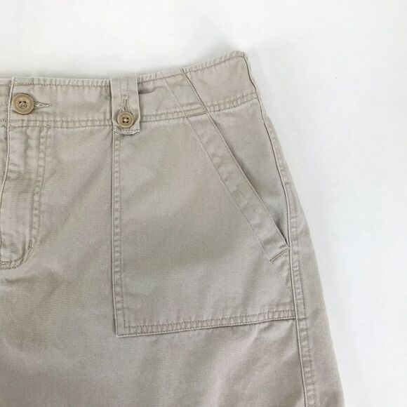 Lauren Jeans Co. Twill Shorts Women's Plus Size 14 Khaki 100% Cotton High Rise - Picture 3 of 9